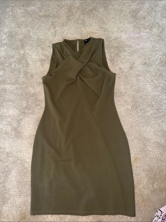 ASOS Dresses & Skirts - ASOS Olive Twist-Front Sleeveless Mini Dress